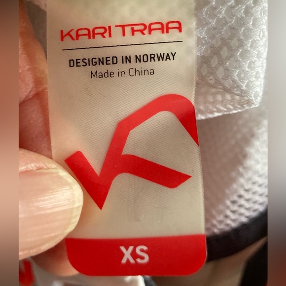 Kari Tara Full Zip Windbreaker Hoodie Zip Front Pockets Hood Drawcord Sz XSmall - Picture 12 of 15